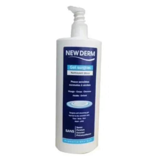 NEW DERM Gel Surgras Nettoyant Doux 500ml