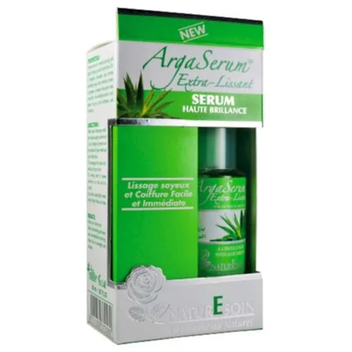 NATURESOIN Argaserum Extra-Lissant a L’huile D’aloes Lissage Soyeux et Coiffure Facile 50ml