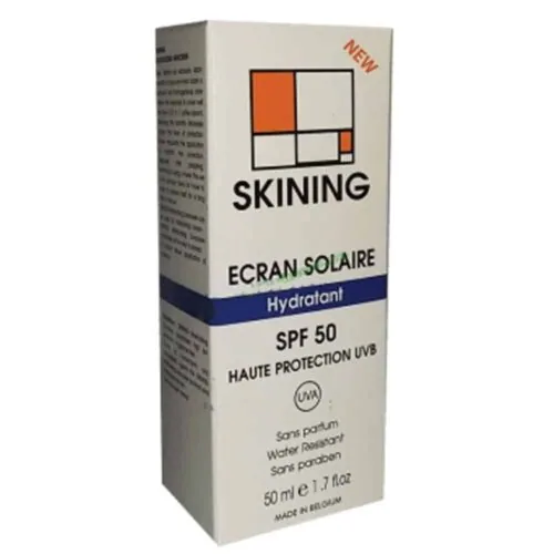 SKINING Ecran Solaire Invisible Hydratant Peau Seche SPF50 50ml