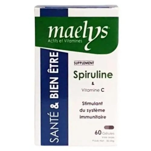 MAELYS Spiruline et Vitamine C 60 gelules