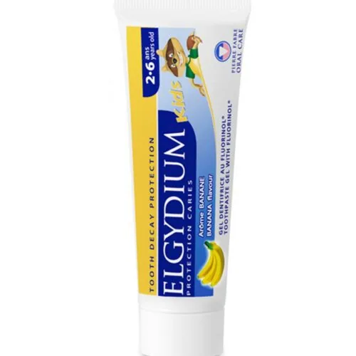ELGYDIUM Dentifrice Kids Banane 2/6 50ml