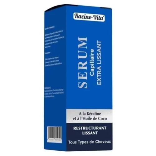 RACINE-VITA Serum Capillaire Extra Lissant Restructurant Keratine et Huile de Coco 40ml