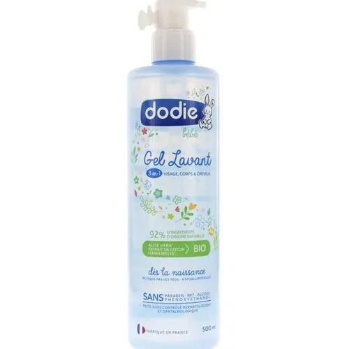 DODIE Gel Lavant 3 en 1 Flacon Pompe 500ml