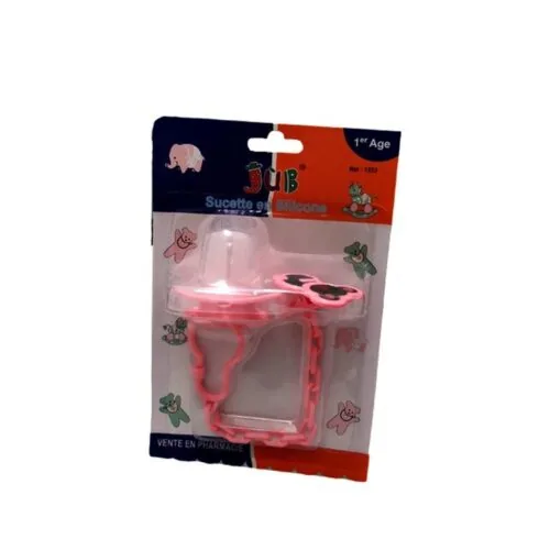JUNIORS Sucette en Silicone Jub 1age +Clips