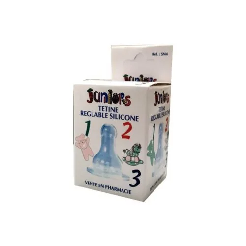 JUNIORS Tetine Reglable Silicone 1,2,3