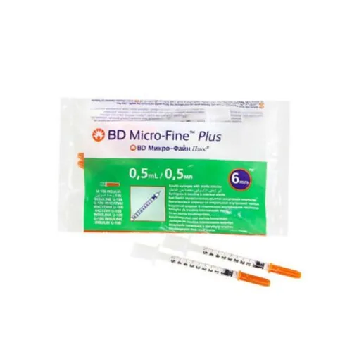 BD MICRO-FINE Plus Seringue Insuline 0.5ml Sachets de 10pcs