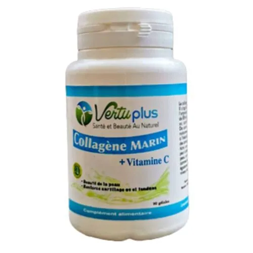 VERTUPLUS Collagene Marin et Vitamine C 90 Gelules