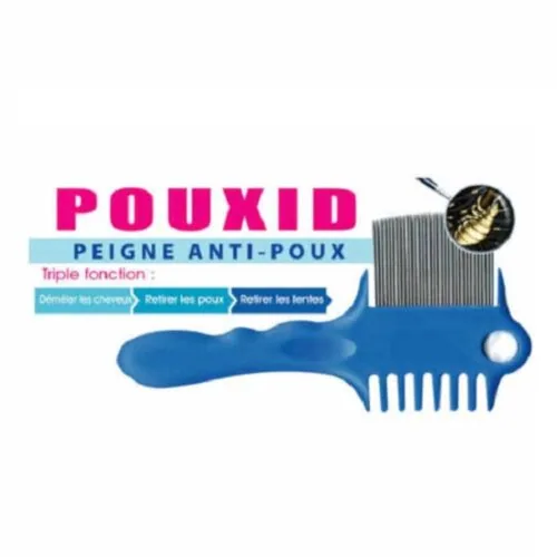 POUXID Peigne Anti-Poux Triple Fonction 1u