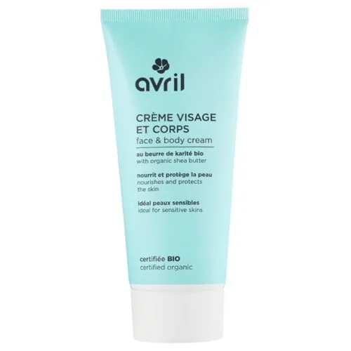 AVRIL Creme Visage et Corps au Beurre de Karite Bio 200ml