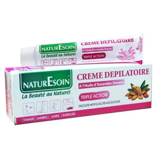 NATURESOIN Creme Depilatoire a L’huile D’amandes Douces Triple Action 50ml
