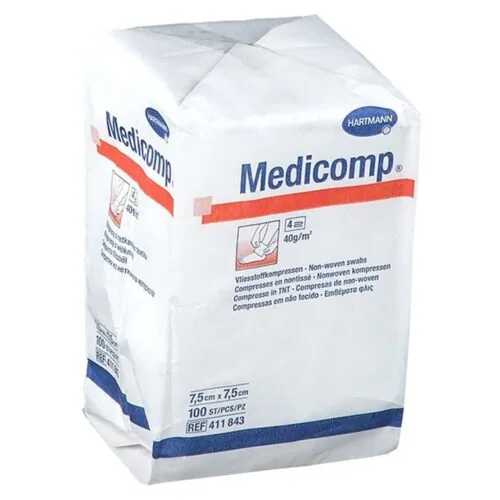 HARTMANN Medicompresses 7.5*7.5cm 100/boite