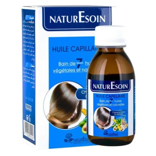 NATURESOIN Huile Capillaire Bain de 7 Huiles Vegetales et Naturelles 125ml
