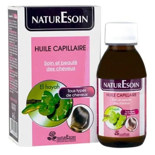NATURESOIN Huile Capillaire El Hayah Soin et Beaute des Cheveux 125ml