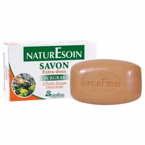NATURESOIN Savon Extra-Doux Surgras a L’huile D’argan Extra-Vierge 80g