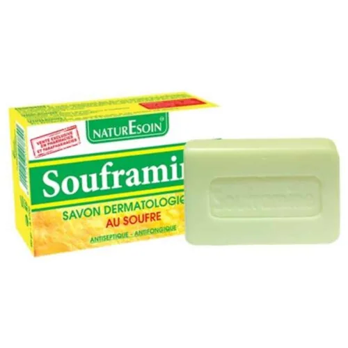 NATURESOIN Souframine Savon Dermatologique au Souffre 90g