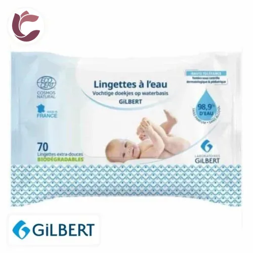 GILBERT Lingettes a L’eau 70u