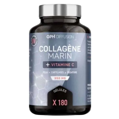 GPH DIFFUSION Collagene Marin et Vitamine C 350mg 180 Gelules