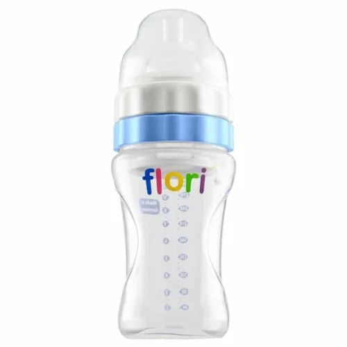 FLORI Mix et Go Biberon Bleu 300ml