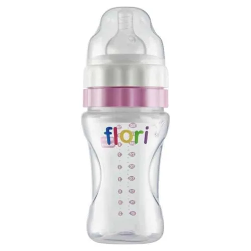 FLORI Mix et Go Biberon Rose 300ml