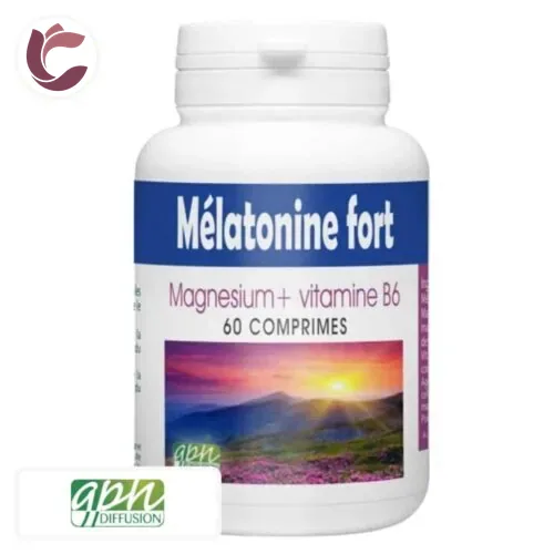 GPH DIFFUSION Melatonine Fort Magnesium et Vitamine B6 60 Comprimes