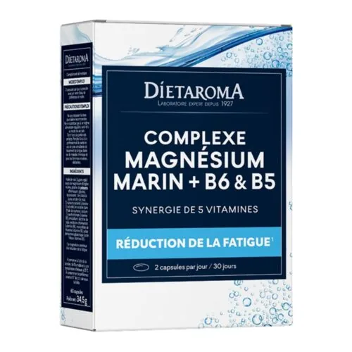 DIETAROMA Complexe Magnesium Marin + B6 et B5 60 Capsules
