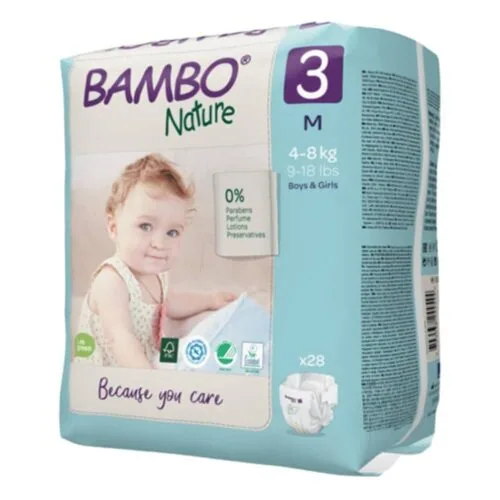 BAMBO NATURE Couches N°3 M 4-8kg 52u