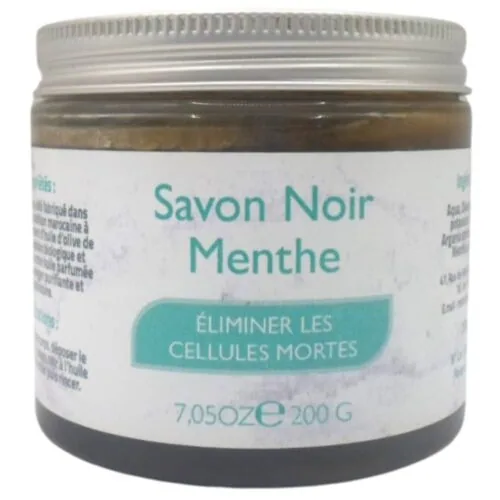 MY TAKLIDI Savon Noir Menthe 200g