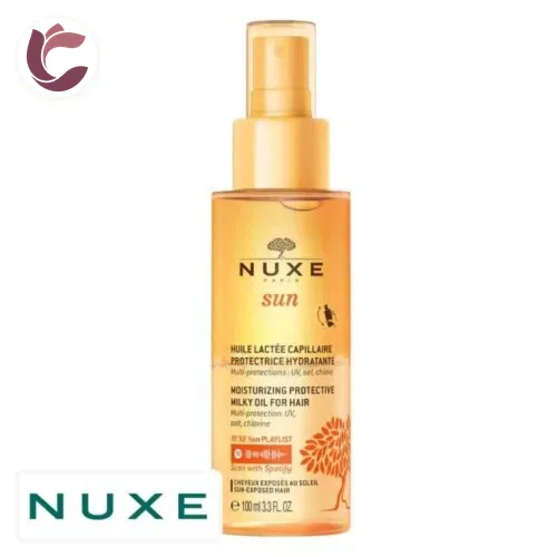 NUXE Sun Huile Lactee Capillaire Protectrice Hydratante 100ml