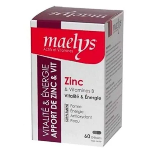 MAELYS Zinc et Vitamines B Vitalite et Energie 30 gelules