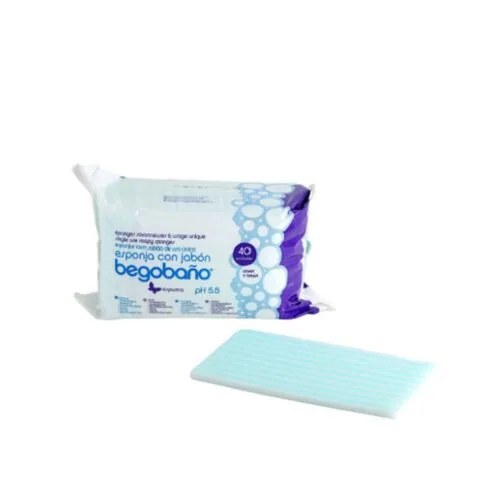 BEGOBANO Eponge Savonneuse 12*20 Cm 40 uni