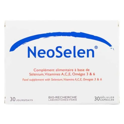 BIO-RECHERCHE Neoselen Selenium, Vitamine A,c,e, Omegas 3et6 30 gelules