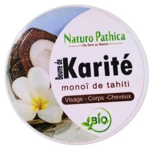 NATURO PATHICA Beurre de Karite Monoi de Tahiti Bio 250g
