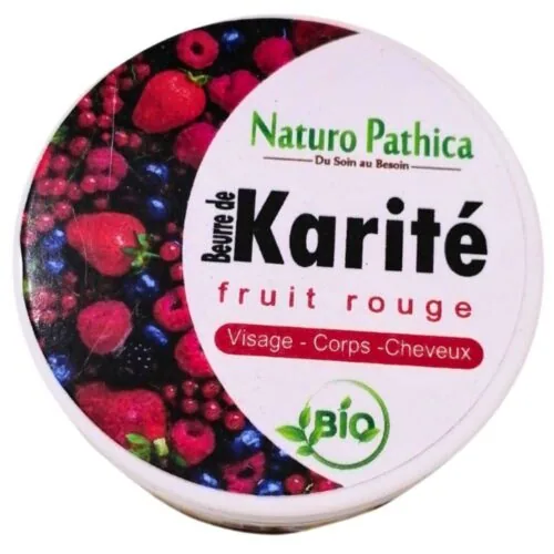 NATURO PATHICA Beurre de Karite Fruits Rouges Bio 250g