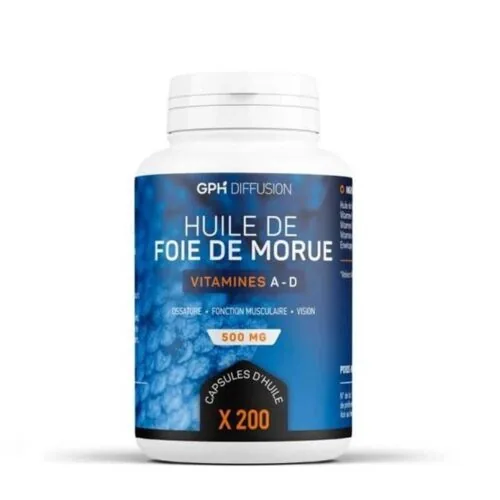 GPH DIFFUSION Huile de Foie de Morue 200 Capsules