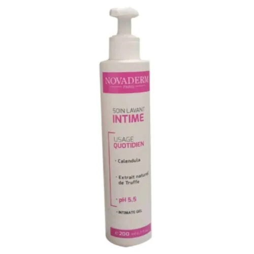 NOVADERM Soin Lavant Intime Usage Quotidien PH 5.5 200ml