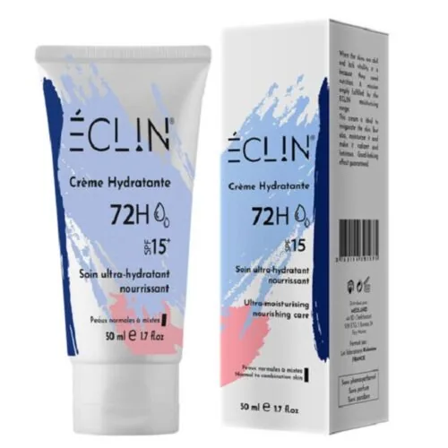 ECLIN Creme Hydratante Ps 72H Spf15 50ml