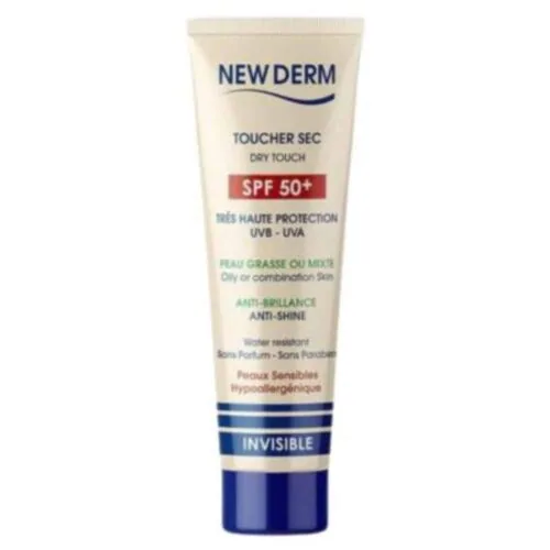 NEW DERM Ecran Solaire Toucher Sec SPF50+ 50ml