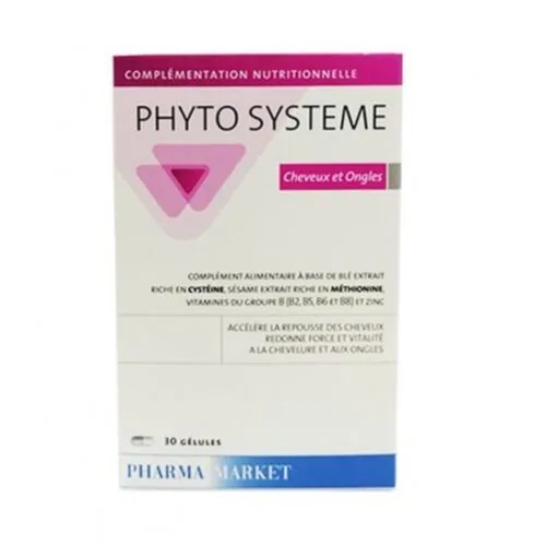PHARMA MARKET Phyto Systeme Cheveux et Ongles 30gelules