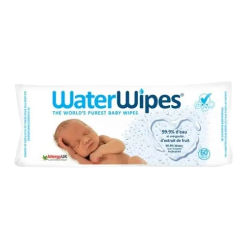 WATERWIPES Lingettes pour Bebes a Base D’eau 60u
