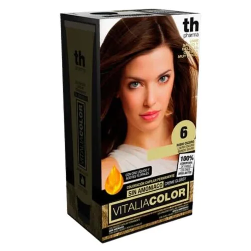 TH-PHARMA Vitalia Color Coloration Capillaire sans Ammoniac Th-Pharma N 6.0 Blond Fonce