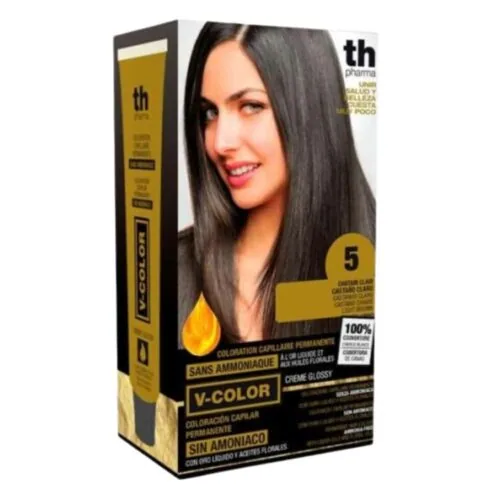TH-PHARMA Vitalia Color Coloration Capillaire sans Ammoniac Th-Pharma N 5.0 Chatain Clair