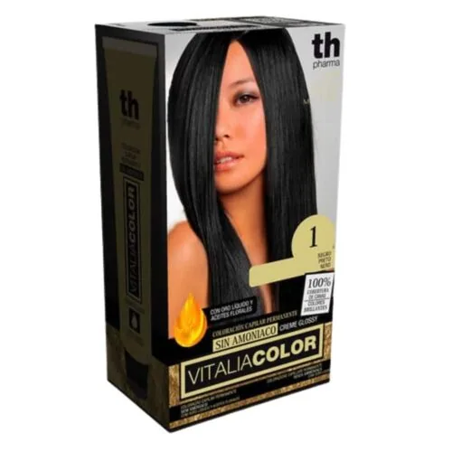 TH-PHARMA Vitalia Color Coloration Capillaire sans Ammoniac Th-Pharma N 1.0 Noir