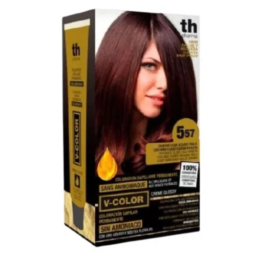 TH-PHARMA Vitalia Color Coloration Capillaire sans Ammoniac Th-Pharma N 5.57 Chatain Clair Acajou Violet