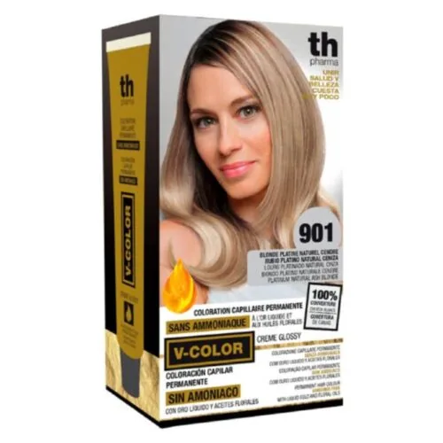 TH-PHARMA Vitalia Color Coloration Capillaire sans Ammoniac Th-Pharma N 901.0 Blond Platine Naturel Cendre
