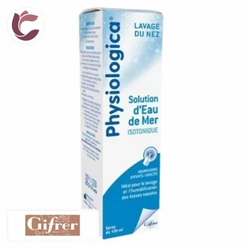 GIFRER PHYSIOLOGICA Lavage du Nez Solution D’eau de Mer Spray Isotonique 100ml