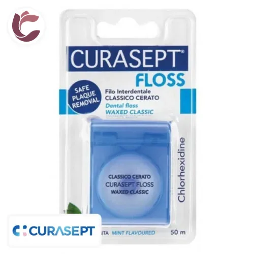 CURASEPT Fil Dentaire a la Cire de Menthe 50ml