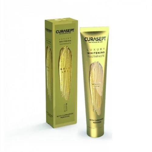 CURASEPT GOLD LUXURY WHITENING DENTIFRICE 75ML
