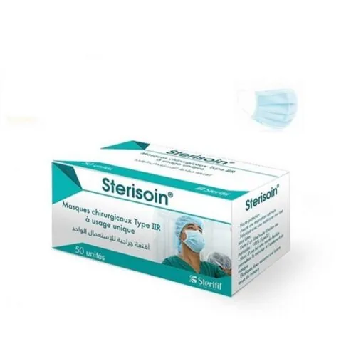 URGO Sterisoin Masque Chirugicaux Bleu 50pcs