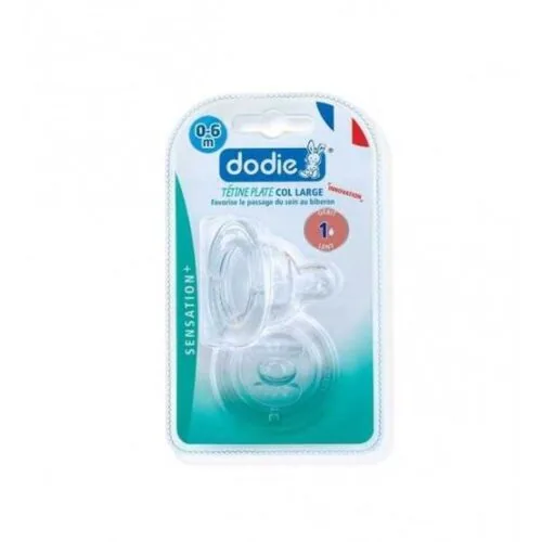DODIE TETINE PLATE SENSATION+ ANTI COLIQUE D1 0-6M X2