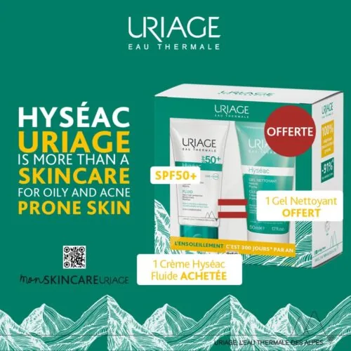 URIAGE Hyseac Spf50 50ml+Hyseac Gel Nett 50ml Pack
